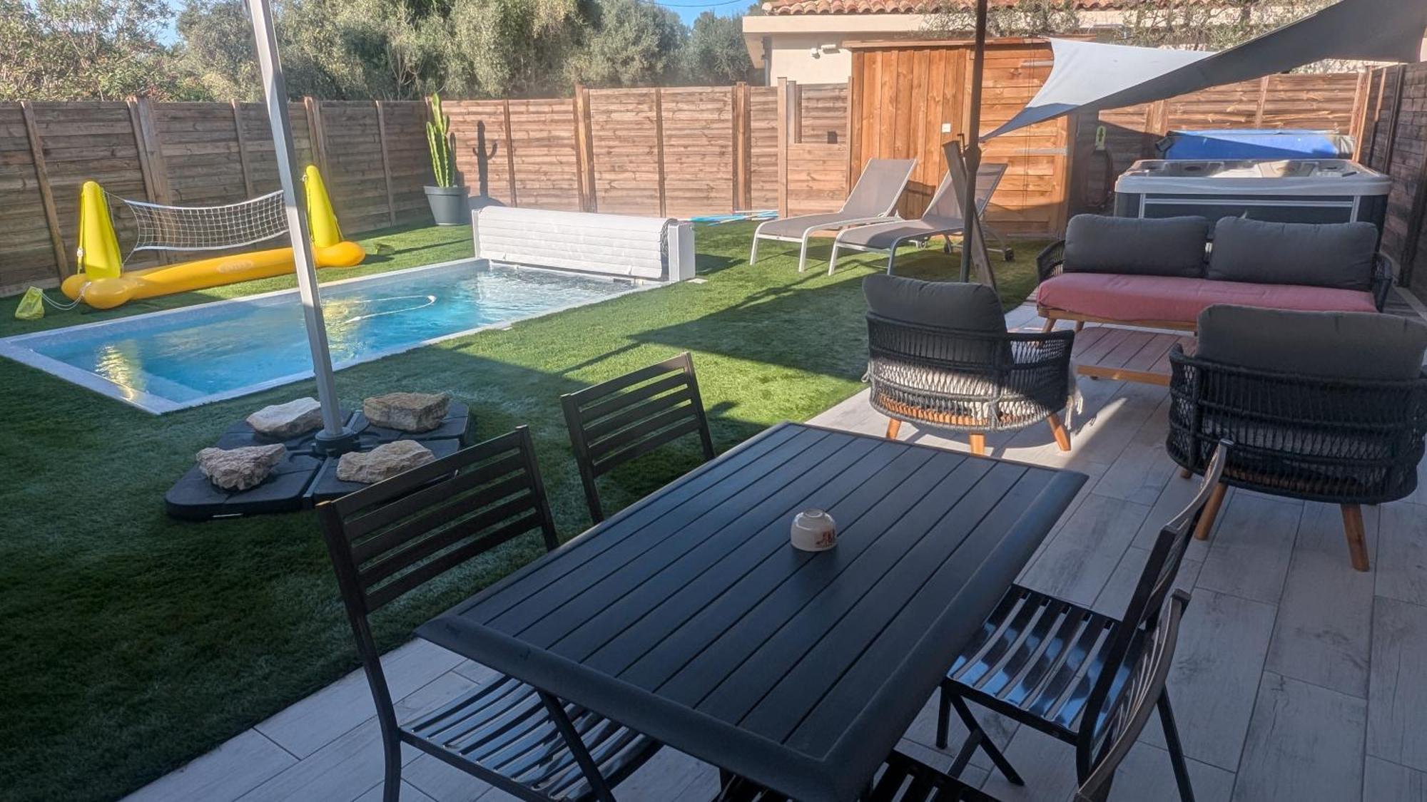Appartement Luxe Avec Piscine Chauffee & Jacuzzi Prive - Cote D'Azur Roquefort-les-Pins Luaran gambar