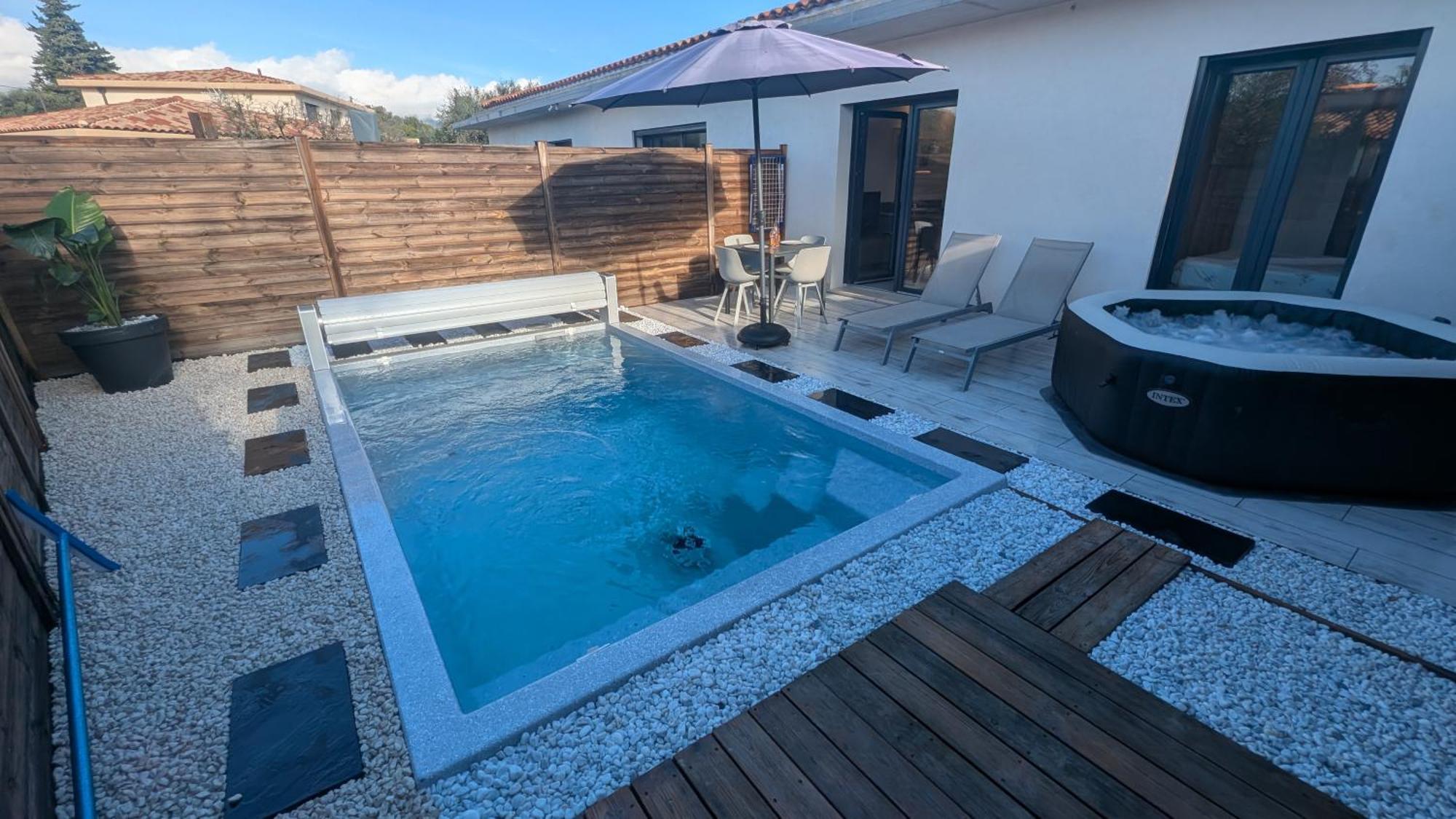 Appartement Luxe Avec Piscine Chauffee & Jacuzzi Prive - Cote D'Azur Roquefort-les-Pins Luaran gambar